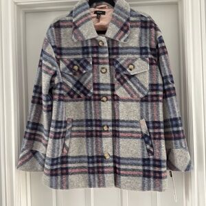 Bloomingdale’s exclusive. Aqua wool blend jacket